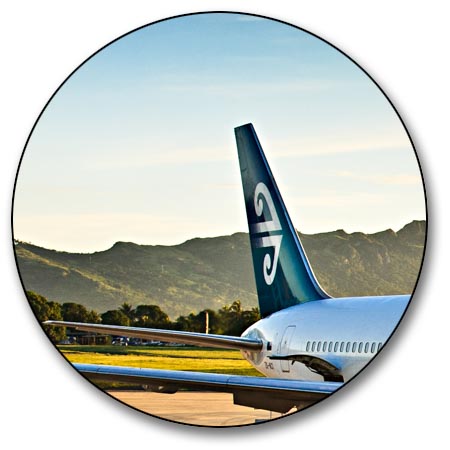 Leinwand Bild Airbus Air New Zealand Flughafen Reisen